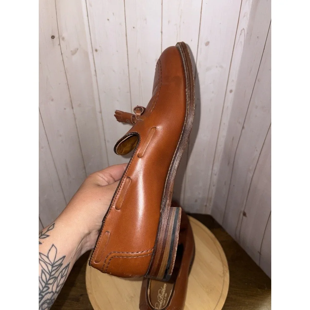 Alden For Brooks Brothers Tassel Loafers size 9 C Brown‎